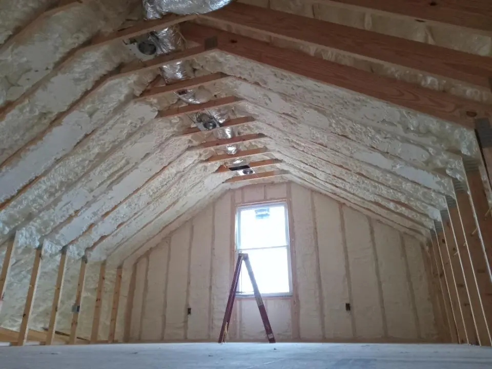 Spray foam roofing application for Crawl Space Insulation project in Atkinson